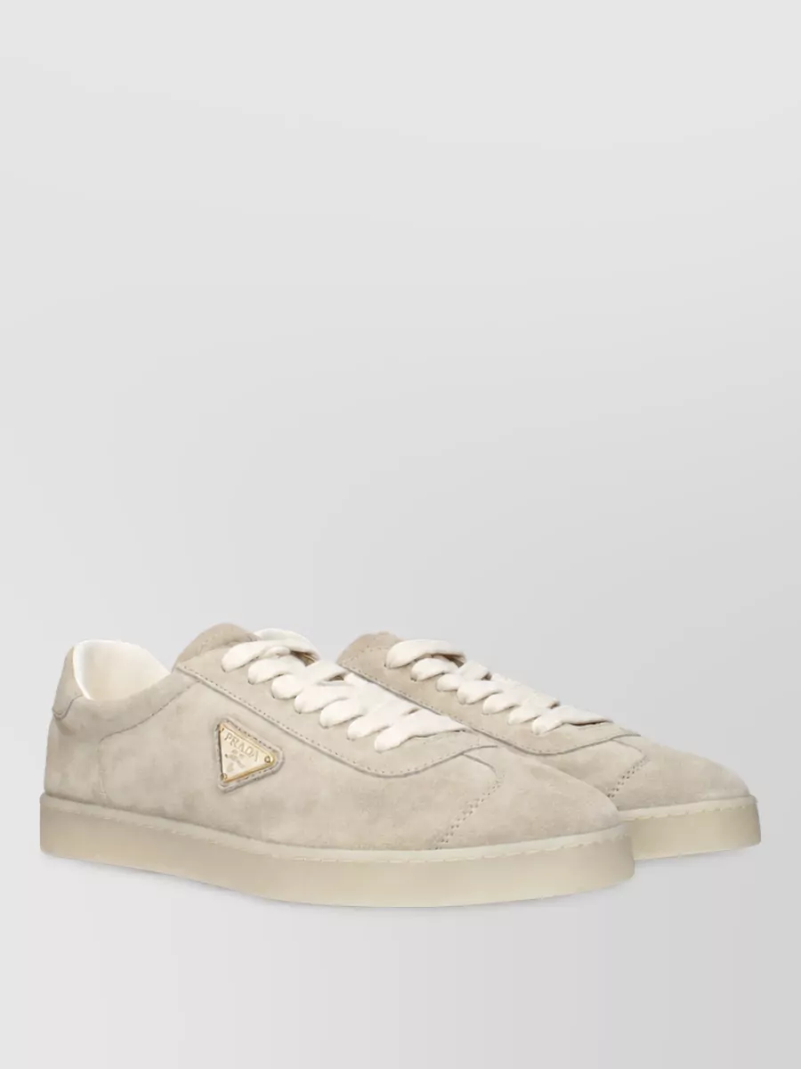 Prada Suede Leather Lace-Up Sneakers