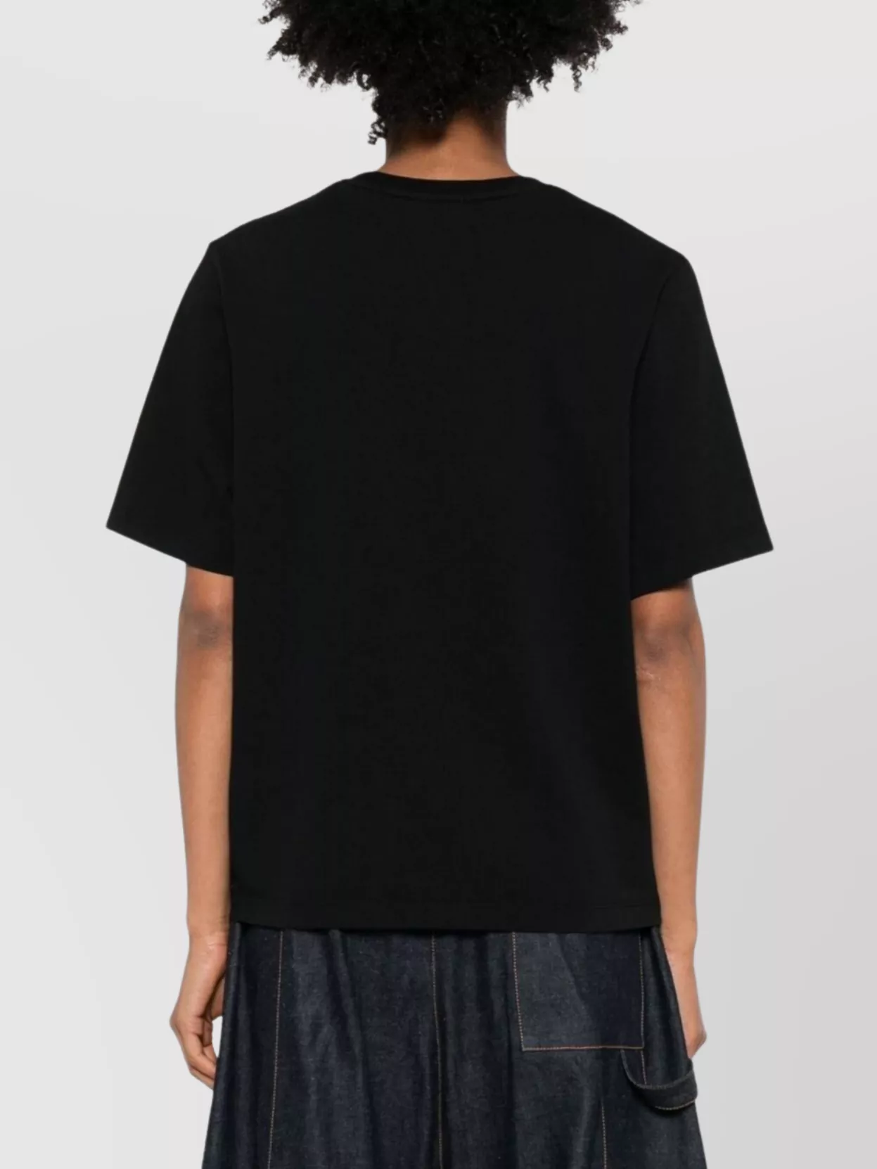 Maison Kitsuné Fox Embroidered Cotton Crew Neck T-Shirt