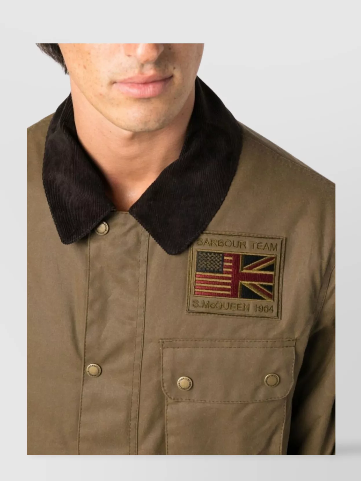 Barbour International Utility Jacket With Long Sleeves And Pockets