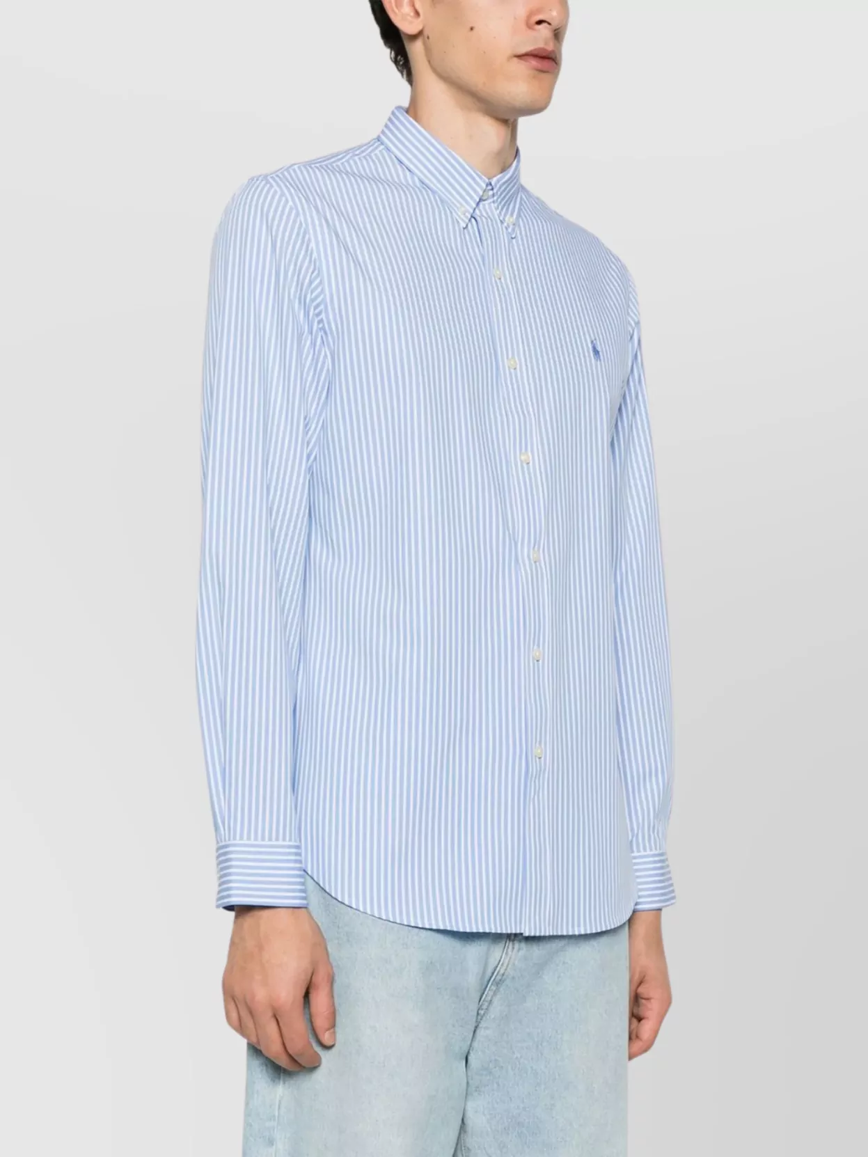 Polo Ralph Lauren Stripes Fitted Oxford Shirt