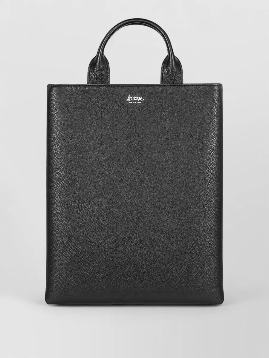 La Rose leather laptop bag
