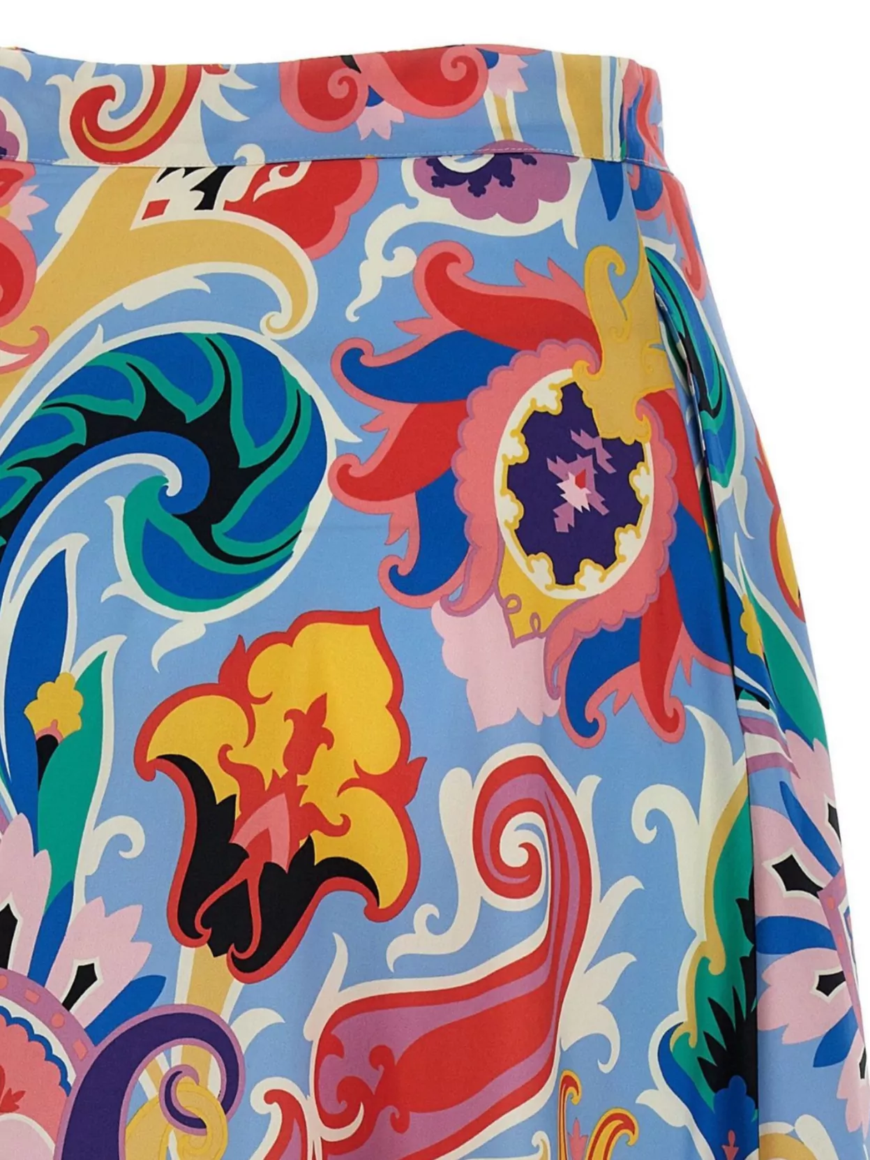 Etro Paisley High Waist A-Line Skirt
