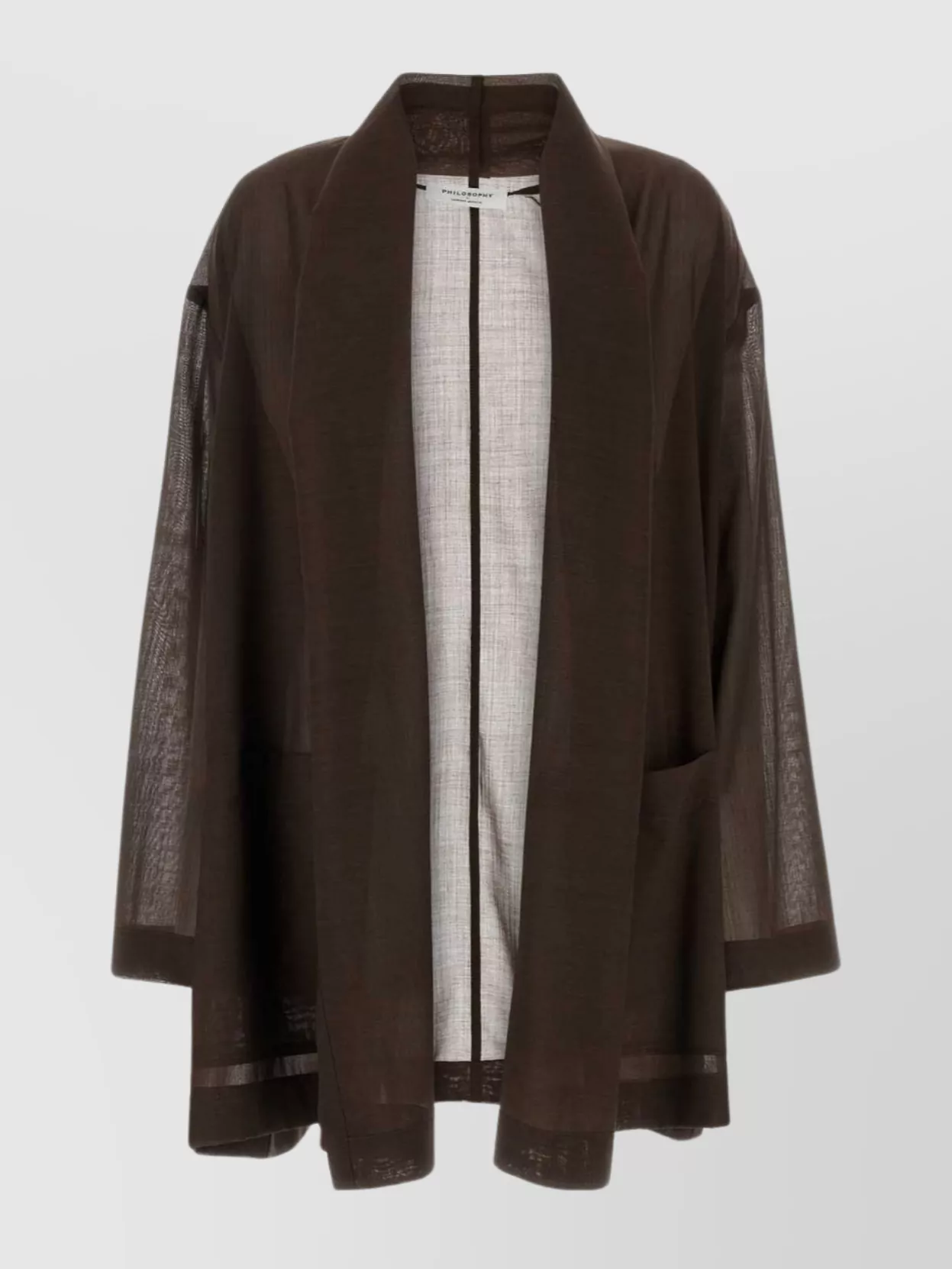 Shop Philosophy Oversize Kimono In Wool Blend