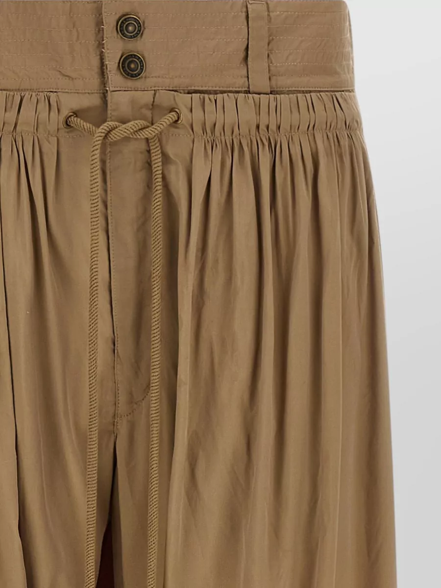 Isabel Marant High-Rise Wide-Leg Cropped Trousers