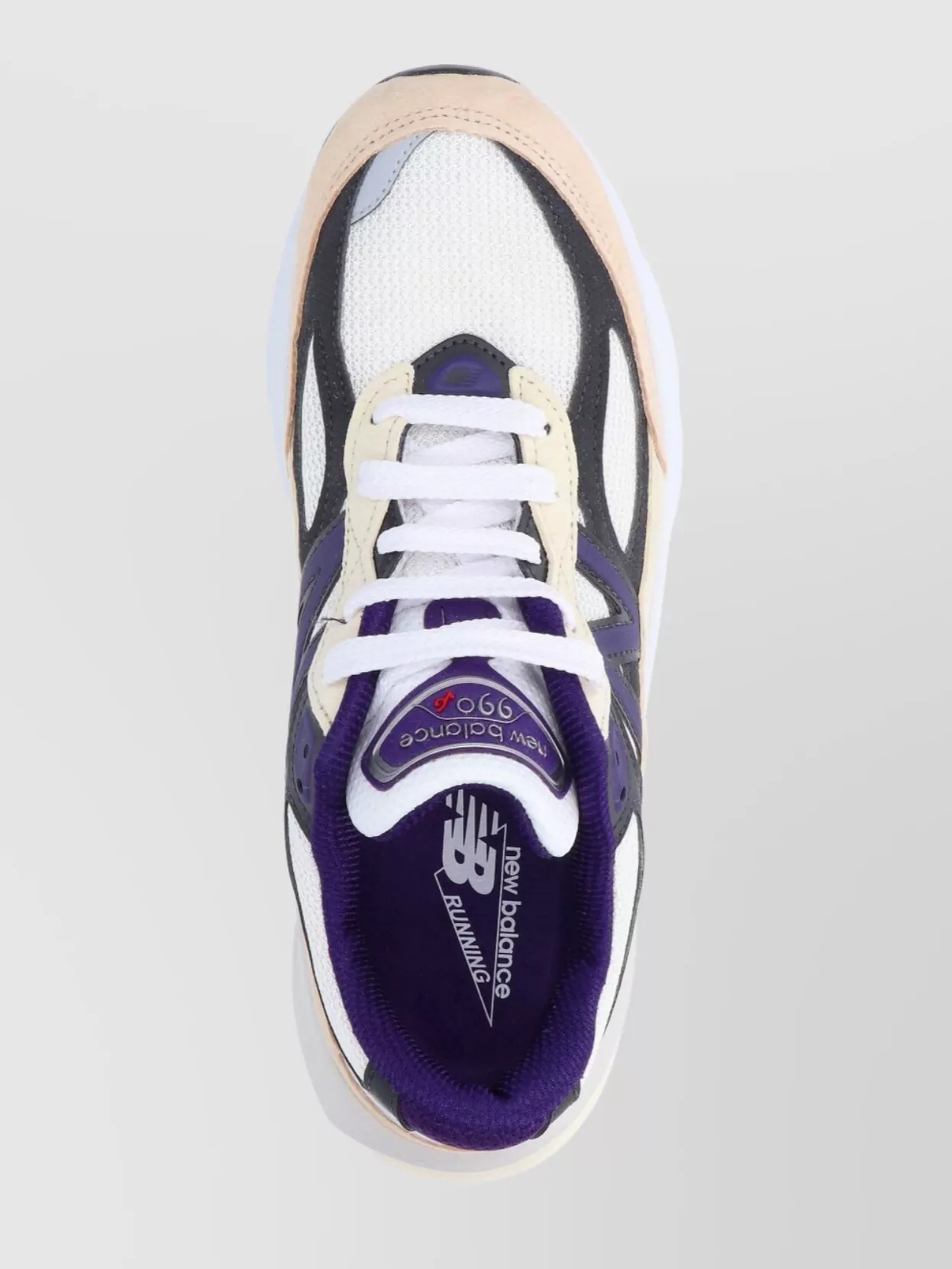 New Balance Low Top Sneakers Mesh Panels In White