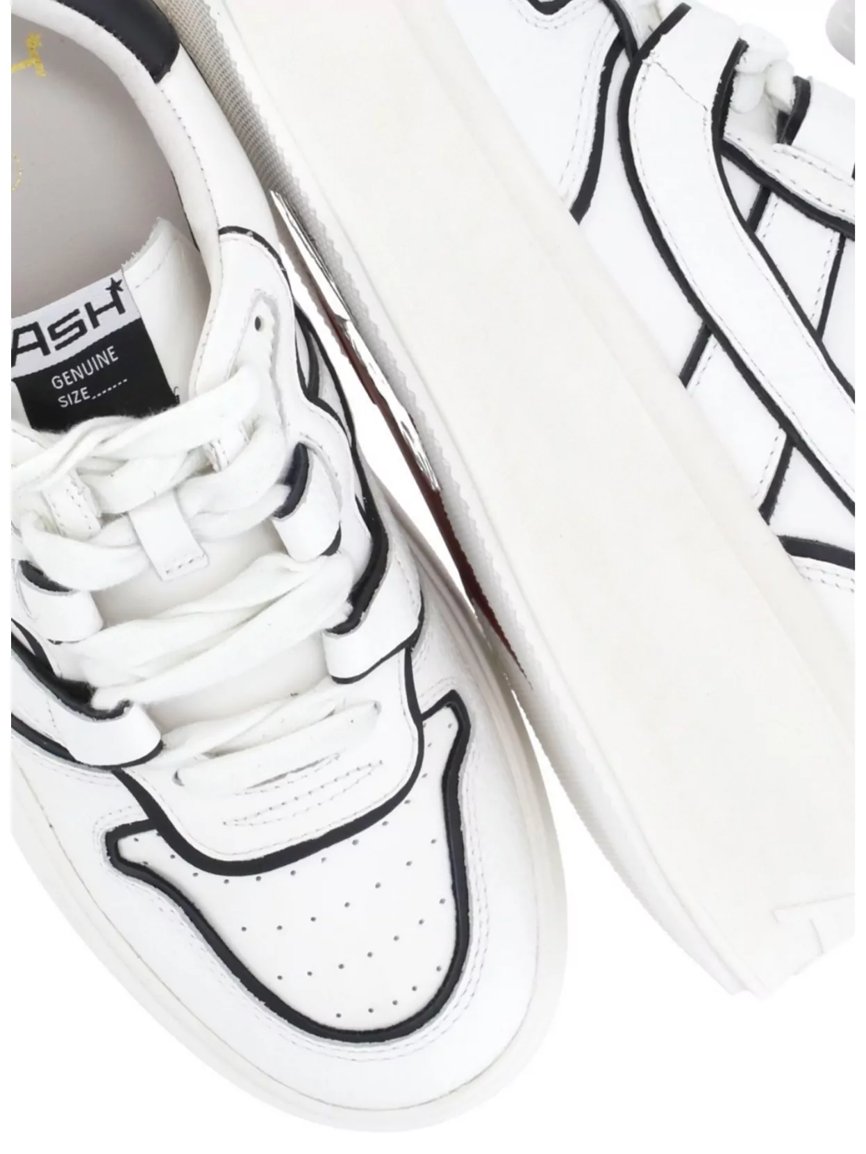 Ash High Sole Platform Leather Sneakers