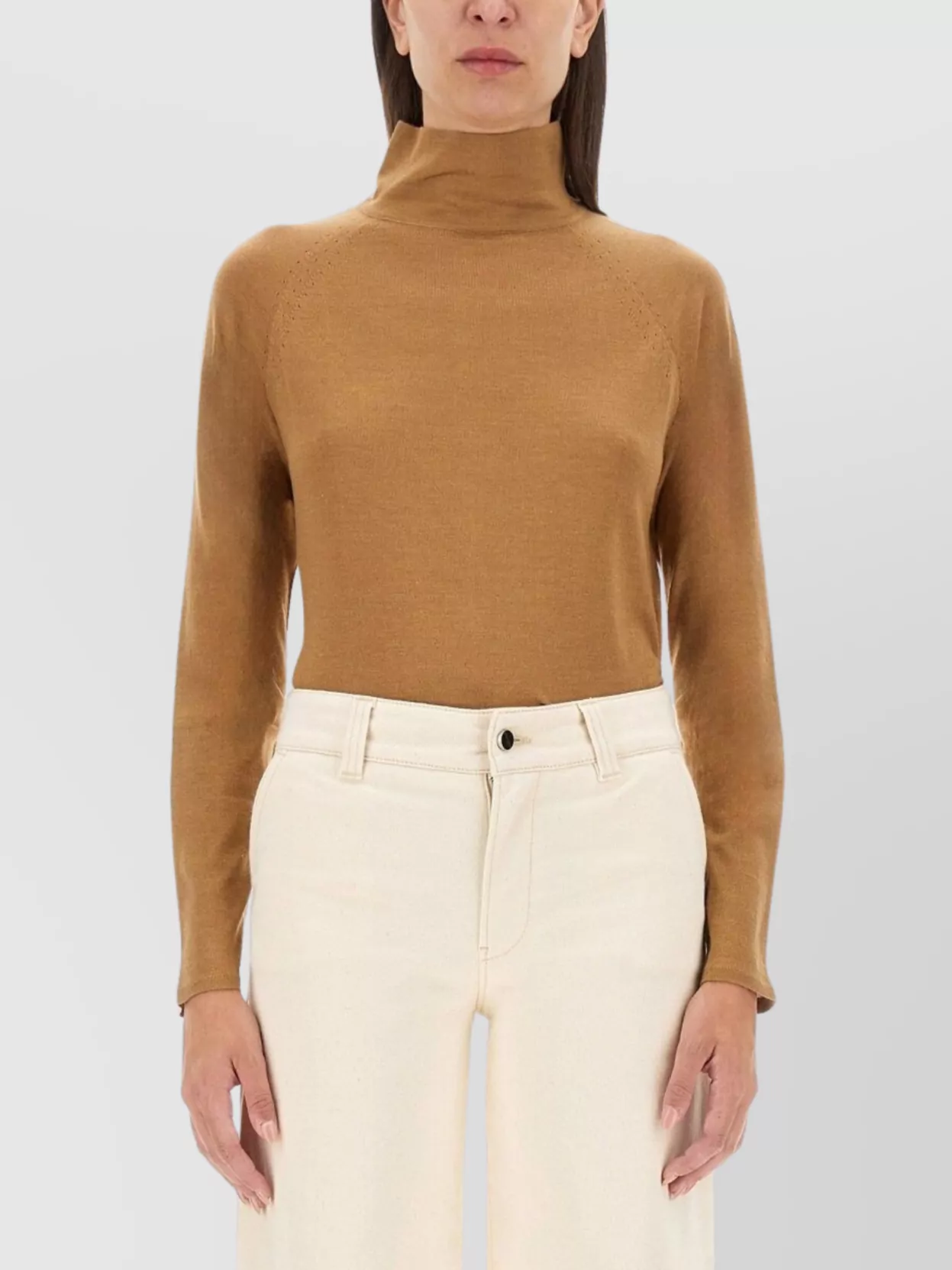Kiton Slim Fit Turtleneck Knitwear Shirt