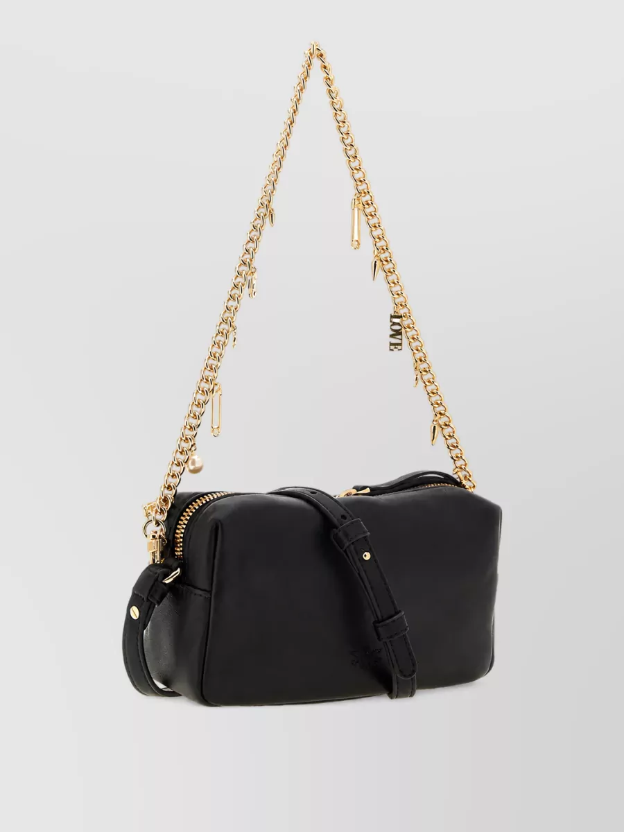 Pinko Love Bag Mini Leather Clutch Bag