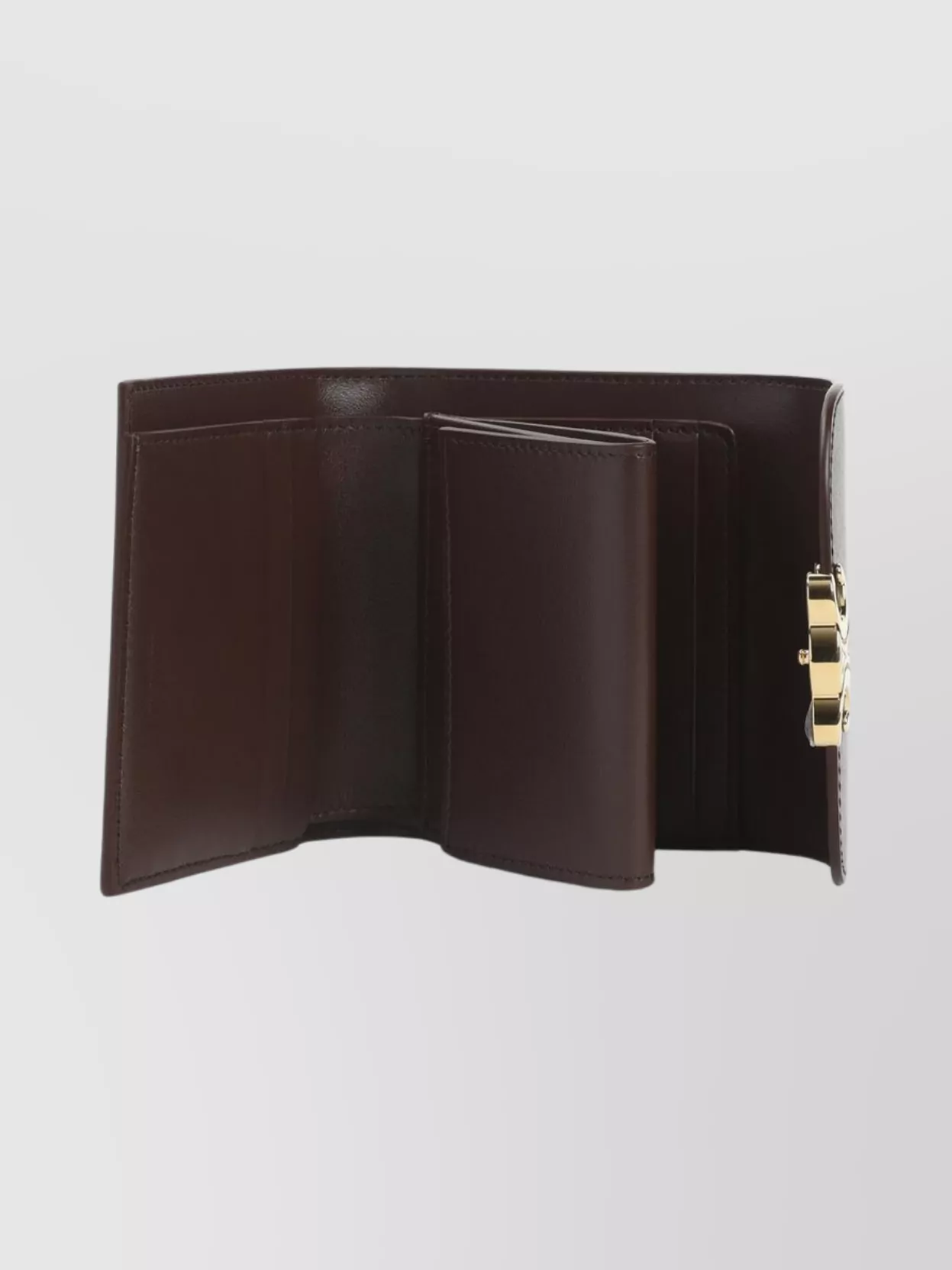 Celine Small Wallet With Flap And Hardware In Brown