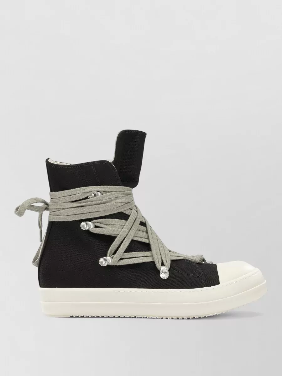 Rick Owens Drkshdw cotton high-top sneakers