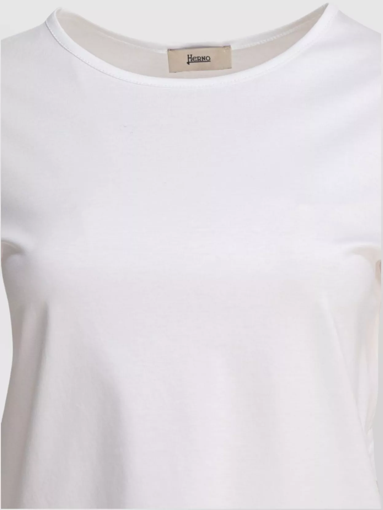 Herno Buttoned Round Neck Short Sleeve Soft Texture