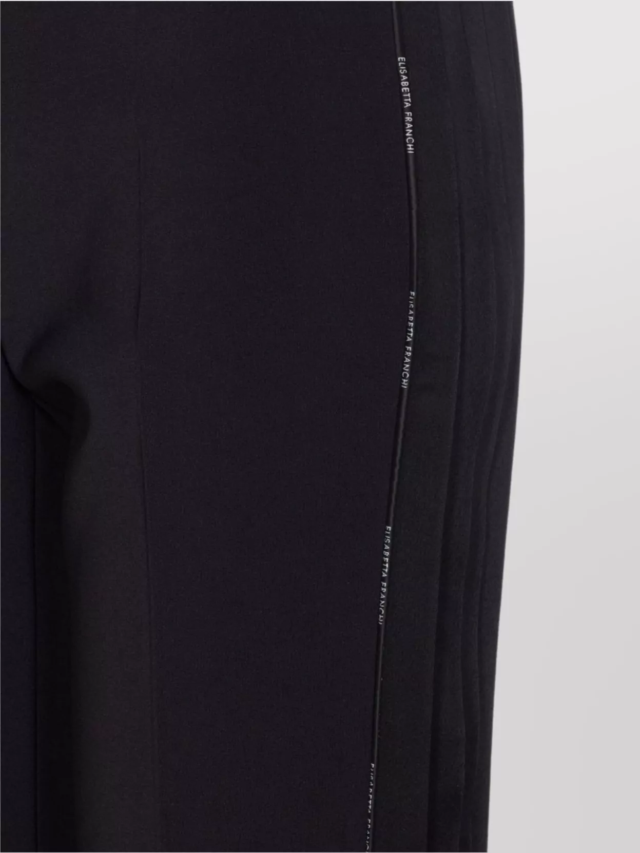 Elisabetta Franchi Tailored Straight Fit Trousers With Side Stripe