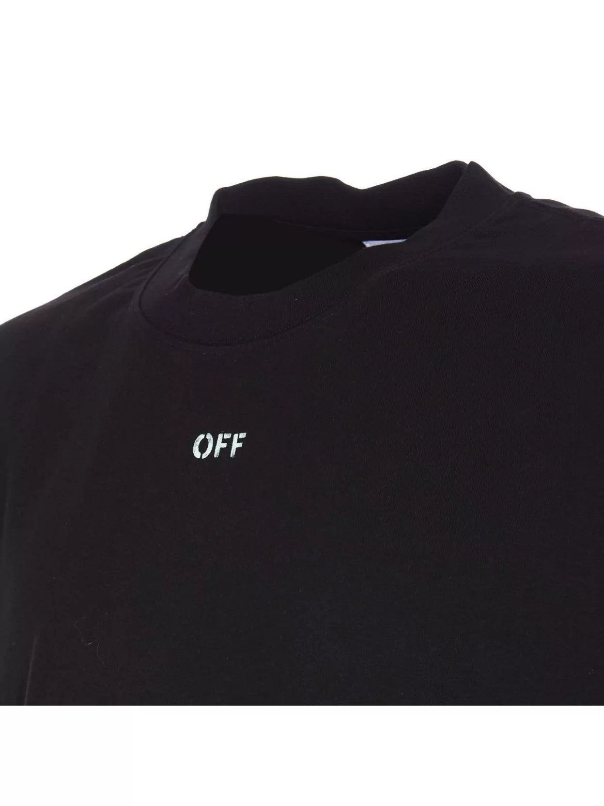 Shop Off-white Crewneck Graphic Print T-shirt Vibe Arrow