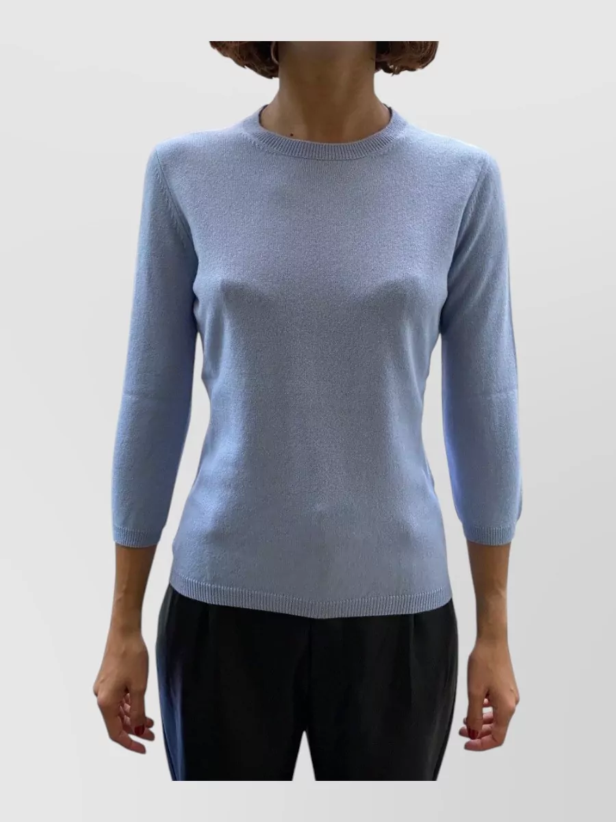 La Rose cashmere 3/4-sleeve jumper