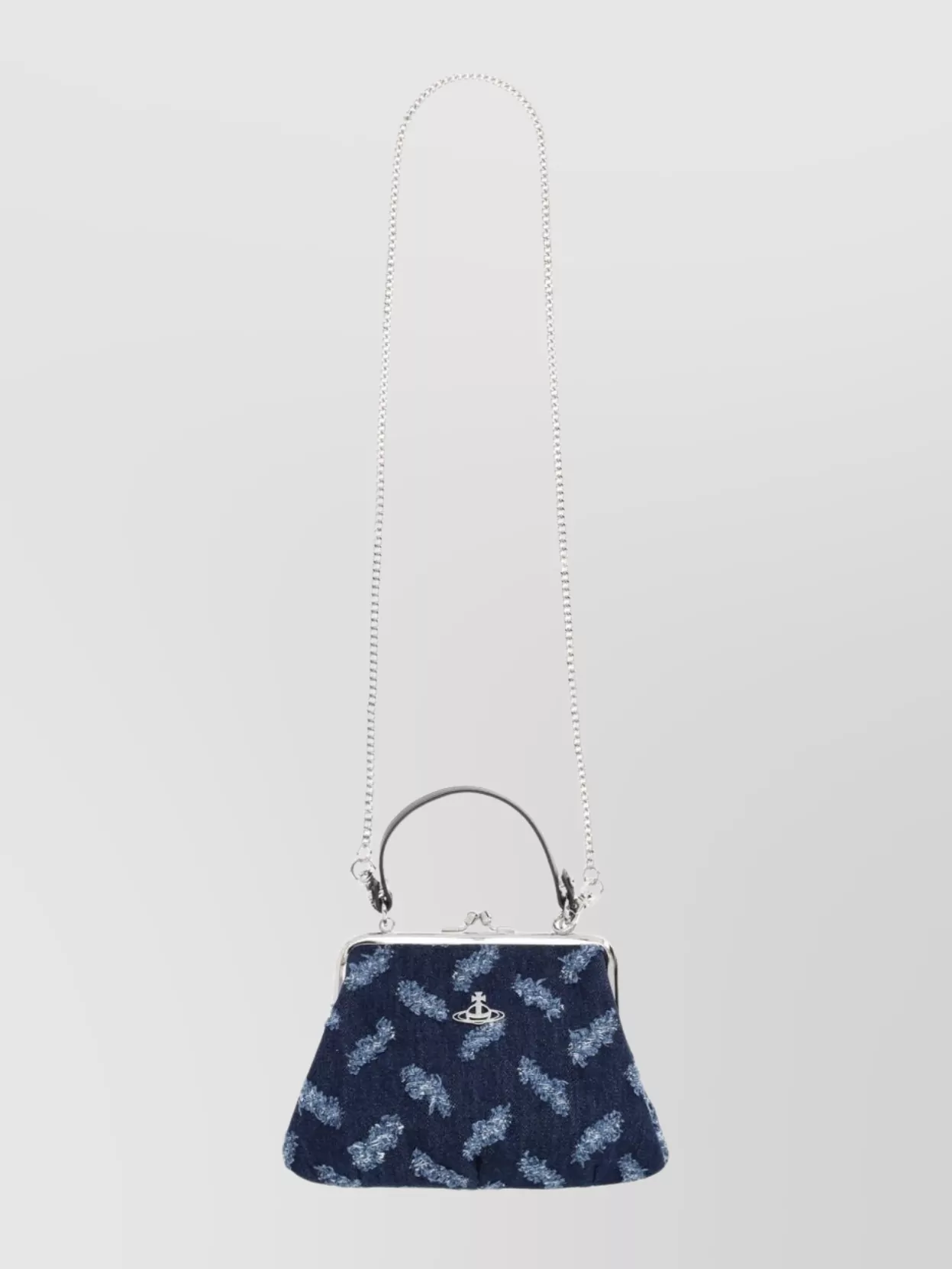 Vivienne Westwood Textured Shoulder Bag Chain Strap