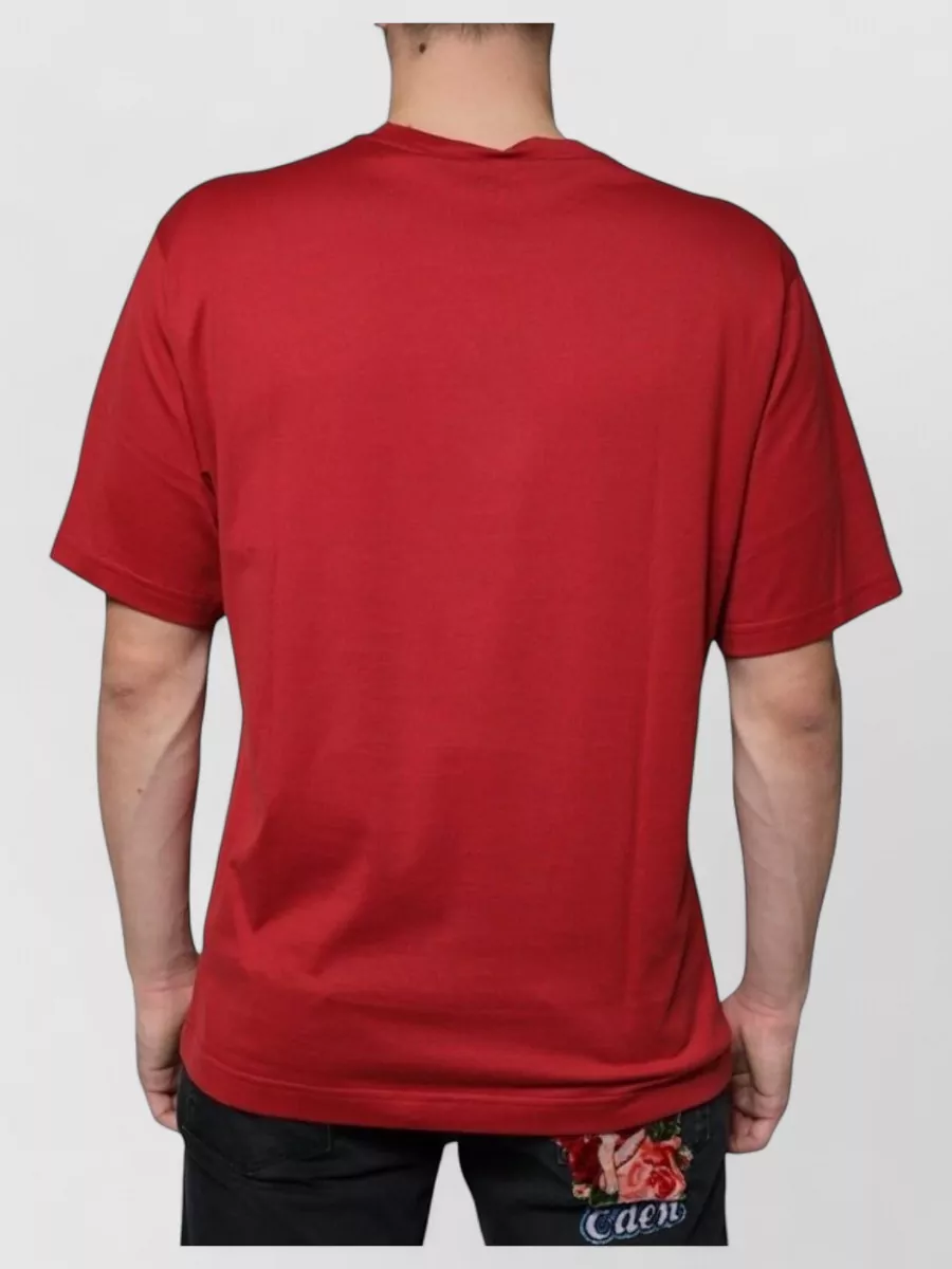 Dolce&Gabbana Cotton Logo Print Crew Neck T-Shirt