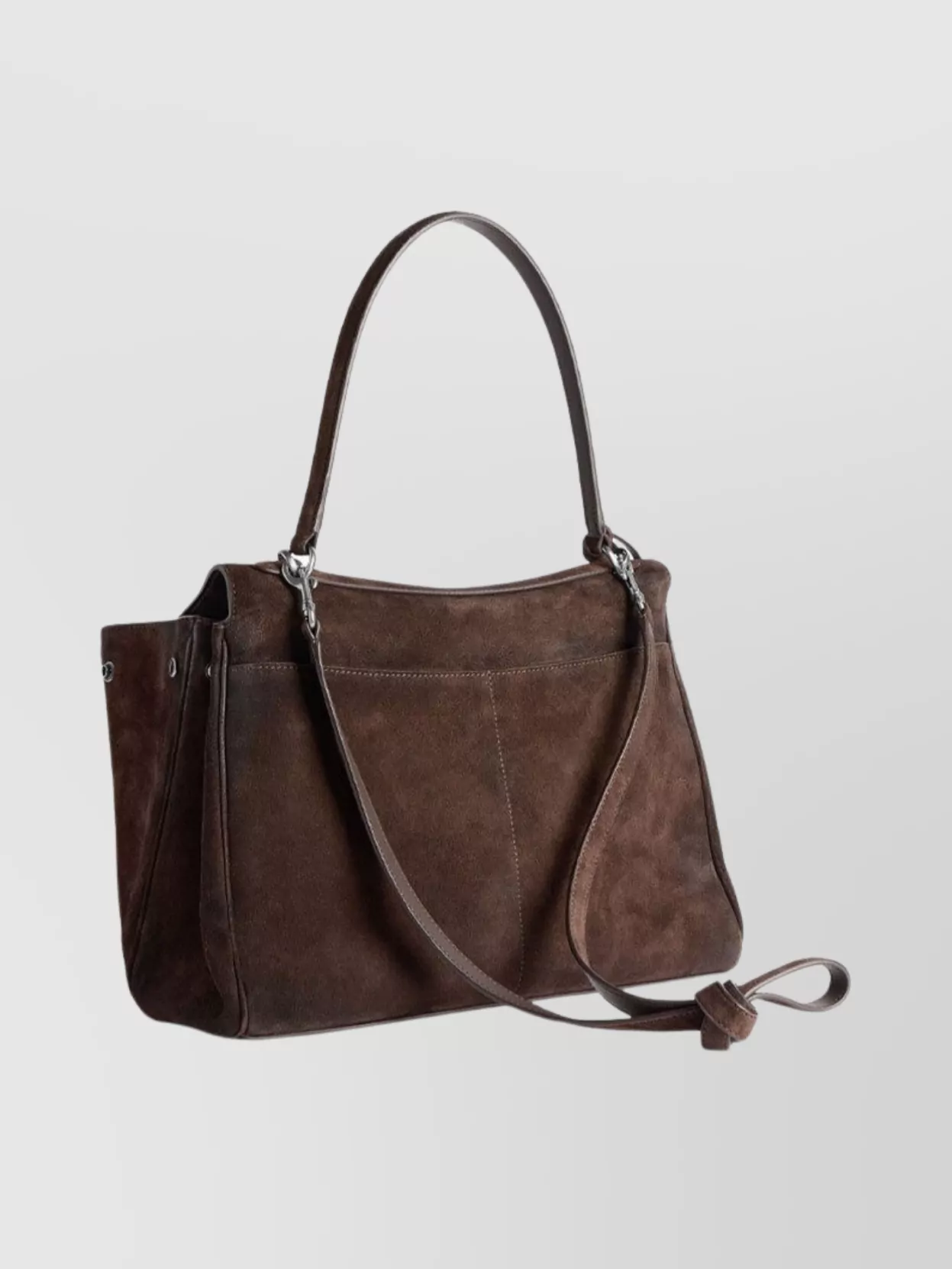 Balenciaga Medium Tote Bag In Waxed Suede