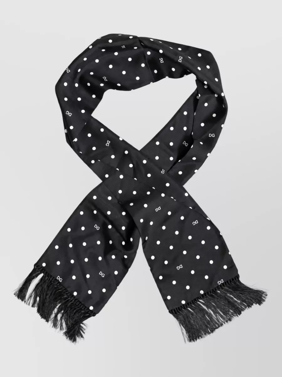 Dolce&Gabbana silk polka dot scarf