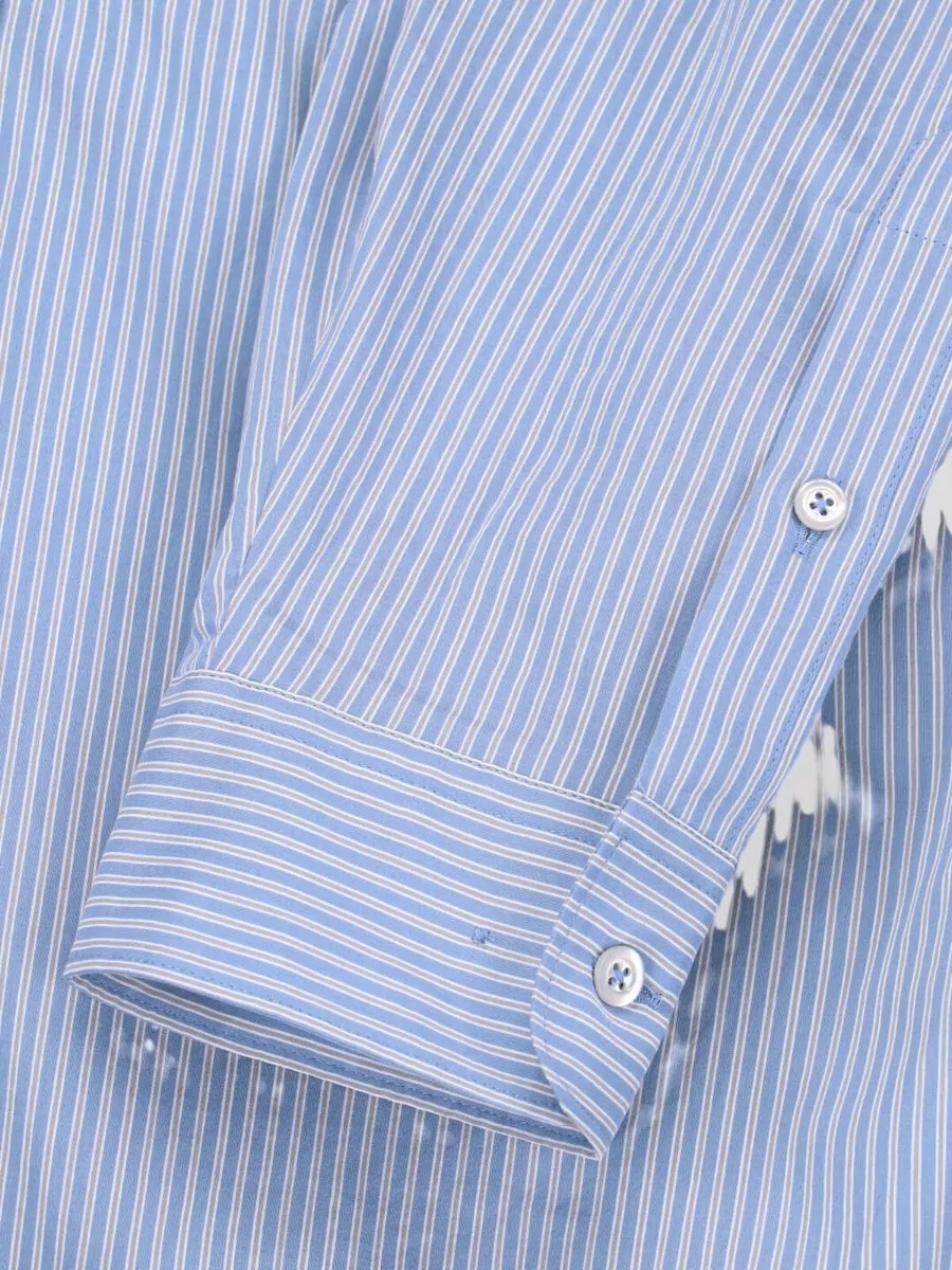 Maison Margiela Striped Shirt Point Collar Long Sleeves
