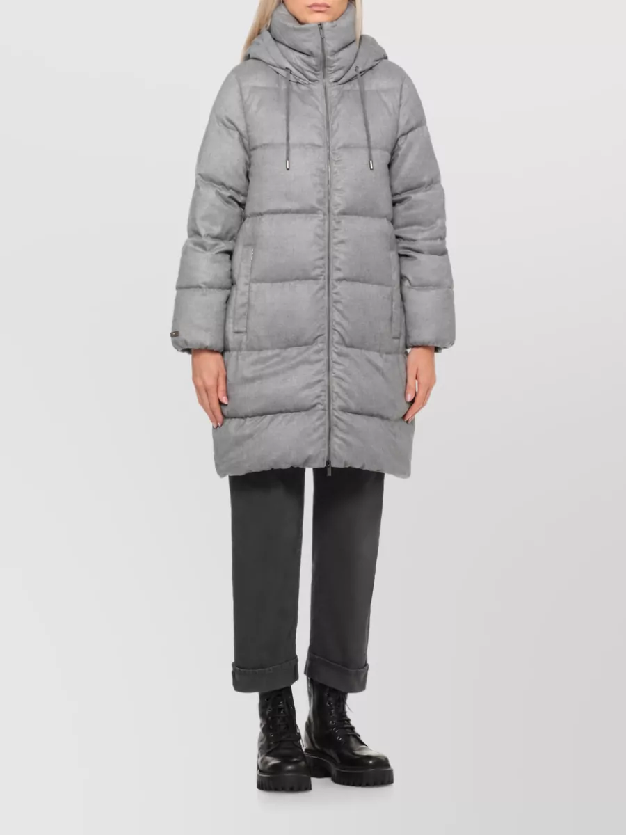 Peserico Quilted Long Down Coat