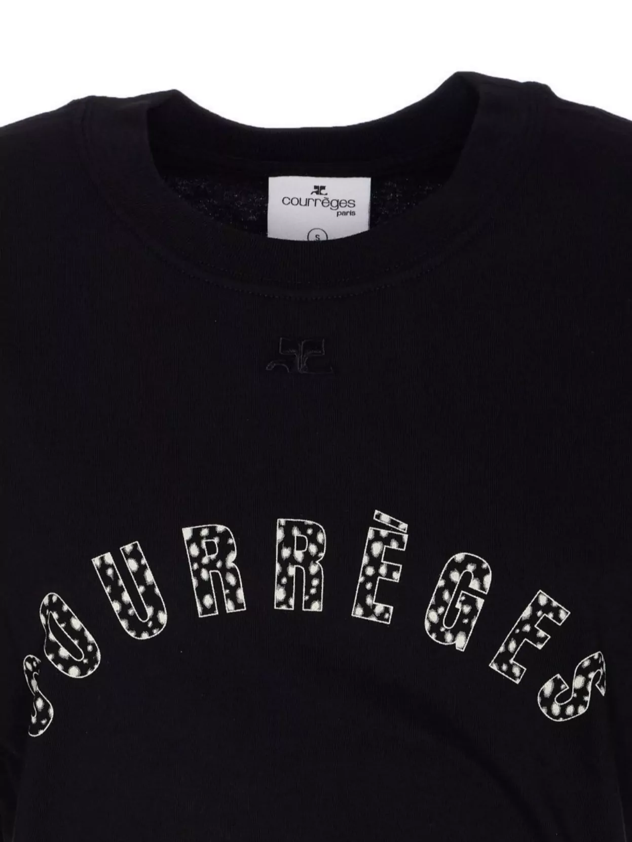 Courrèges Crewneck T-Shirt Printed Short Sleeves