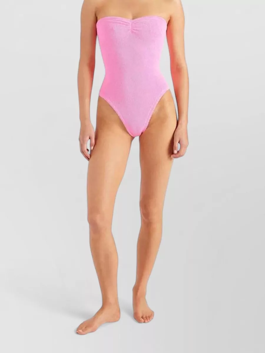Hunza G Gathered Strapless Swimsuit