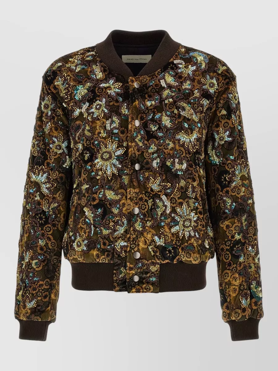 Dries Van Noten embellished bomber jacket