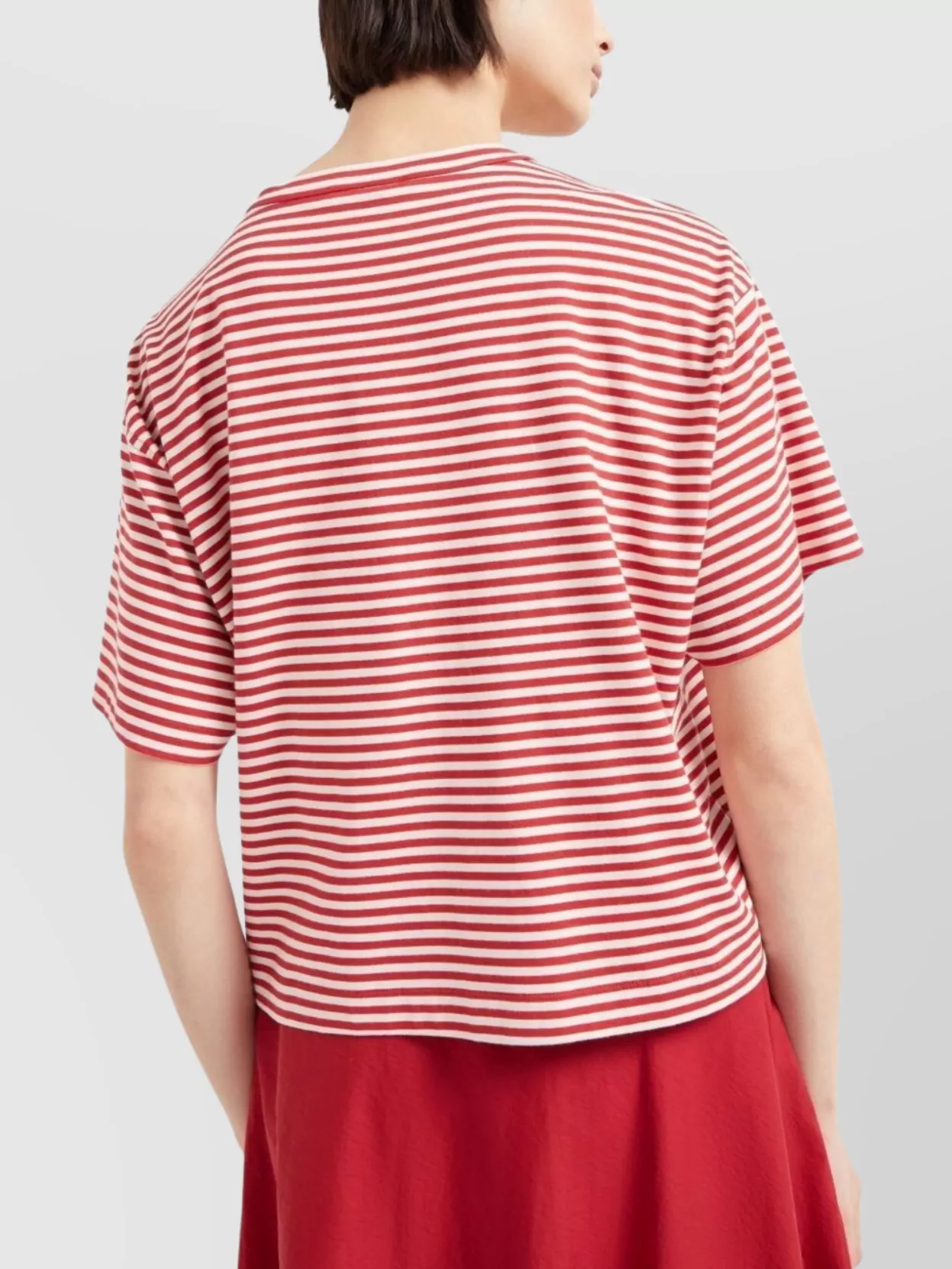 Brunello Cucinelli Striped Crew Neck Pocket T-Shirt