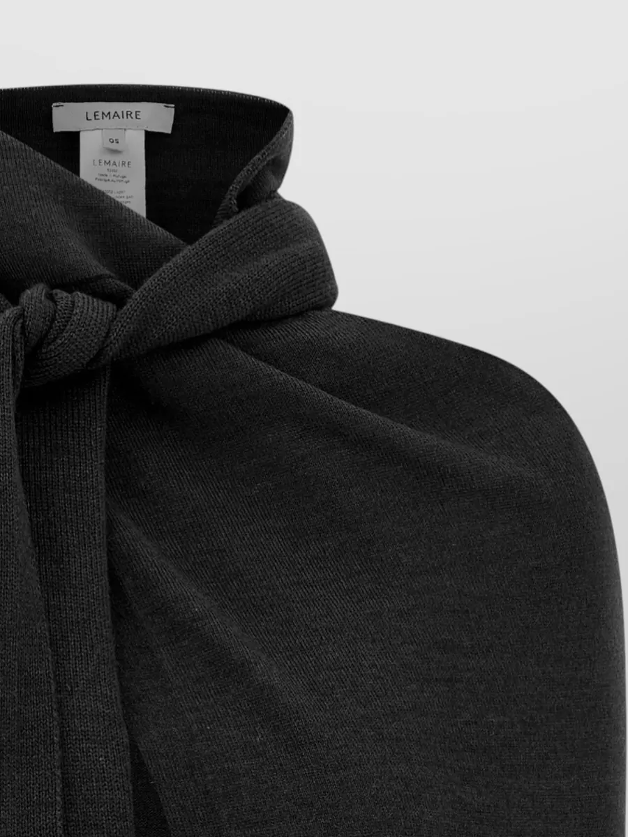 Lemaire Trompe L Œil Scarf Knotted Hem Texture