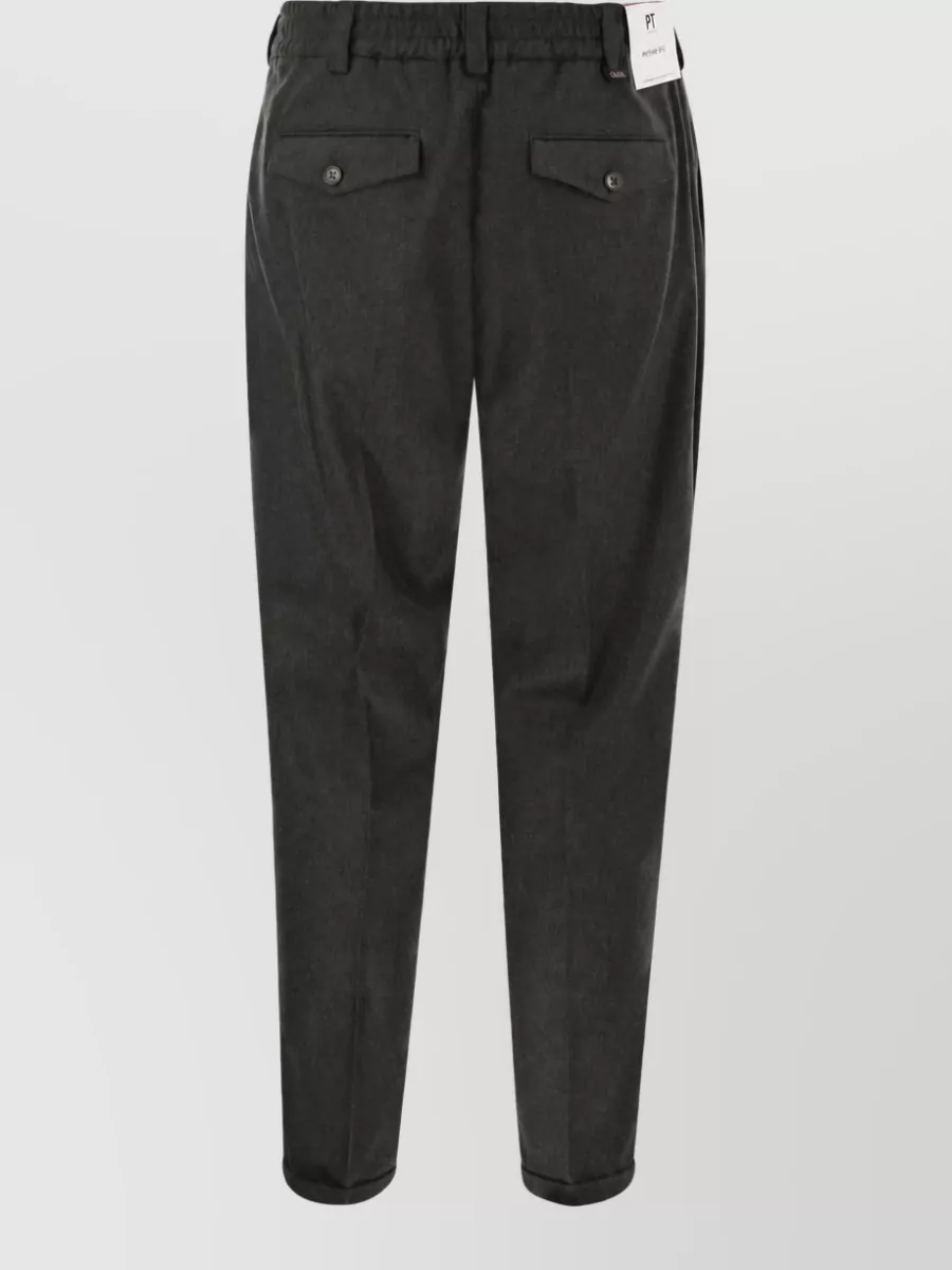 Pt Torino Cashmere Straight-Leg Trousers
