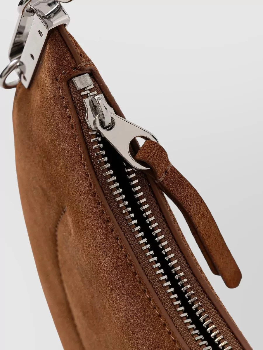 Coccinelle Sunup Suede Shoulder Bag Detachable Strap