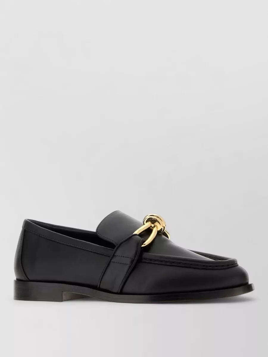 Bottega Veneta leather astaire loafers
