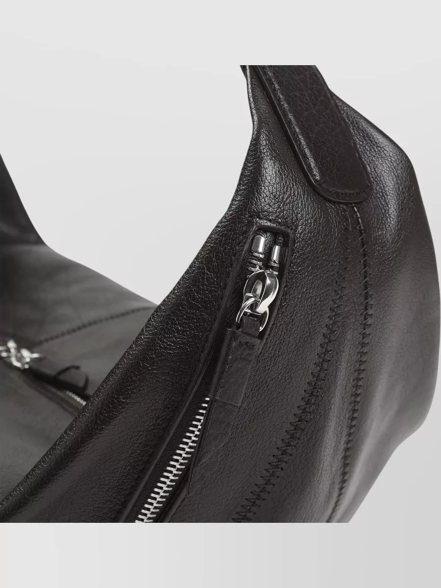 Lemaire Clip Shoulder Bag Adjustable Strap Leather