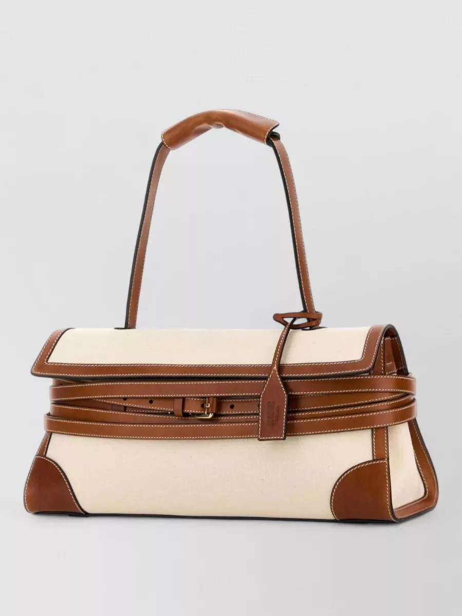 Moschino Canvas Shoulder Bag
