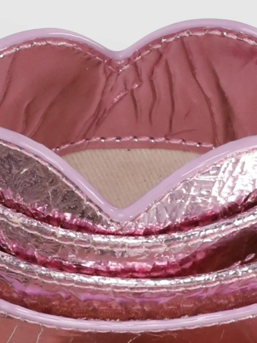 Vivienne Westwood Heart Shape Metallic Finish Ladies Wallet