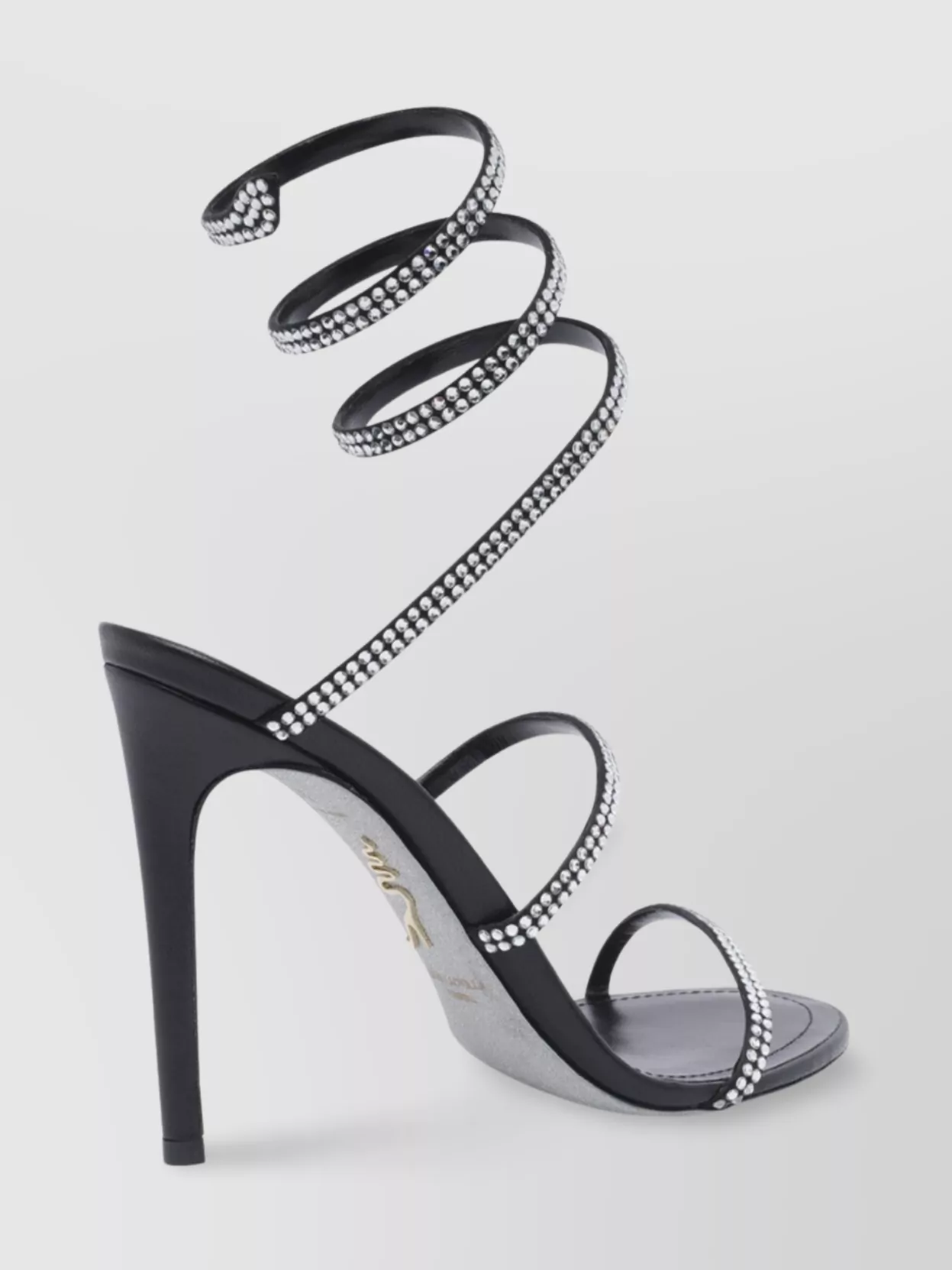 Rene Caovilla Crystal Embellished Strappy Heel Sandals