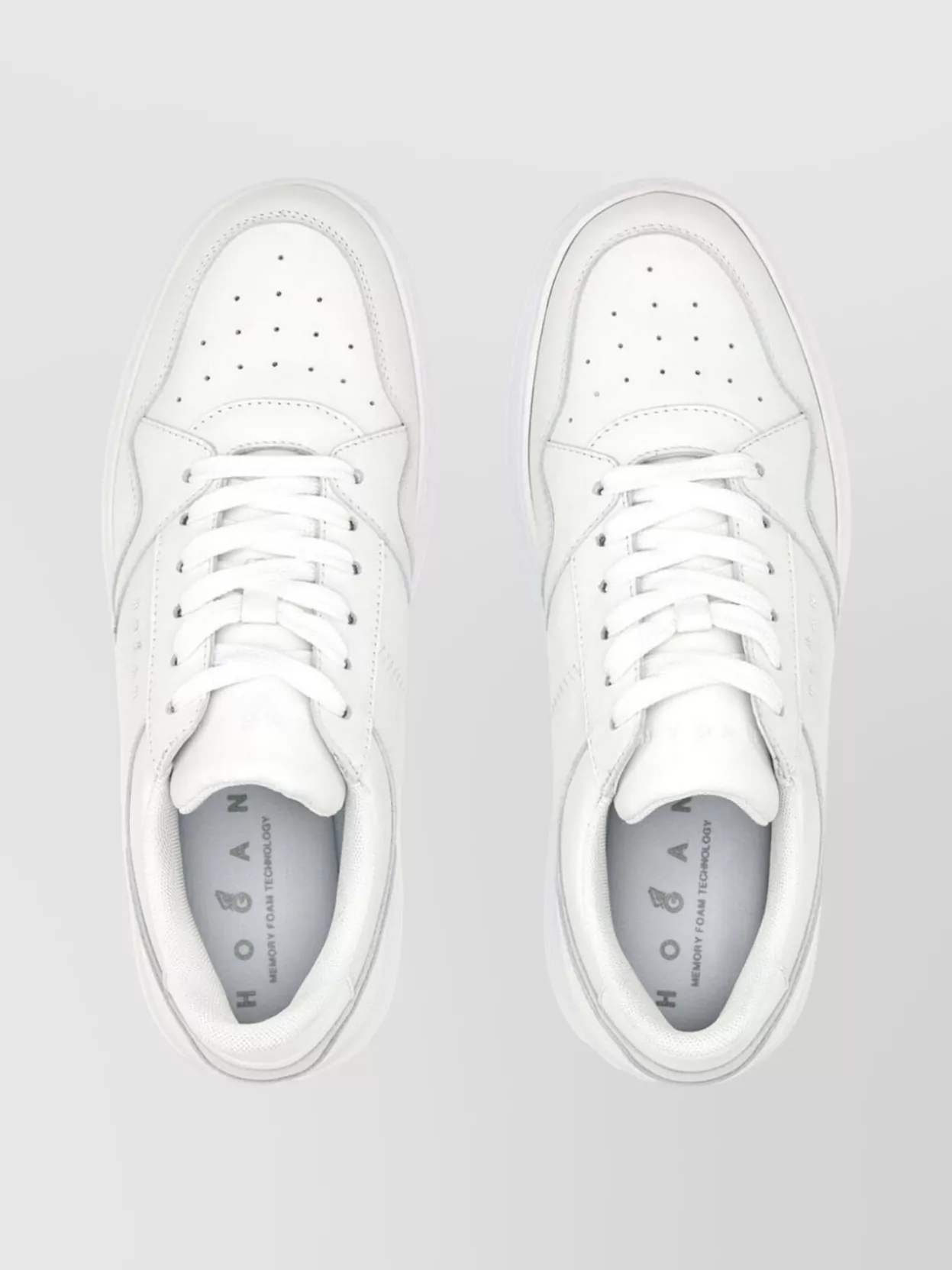 Hogan Platform Sneakers With Round Toe Design