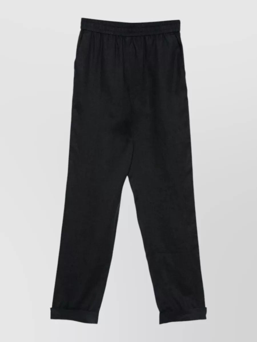 Emporio Armani linen straight-leg pyjama trousers