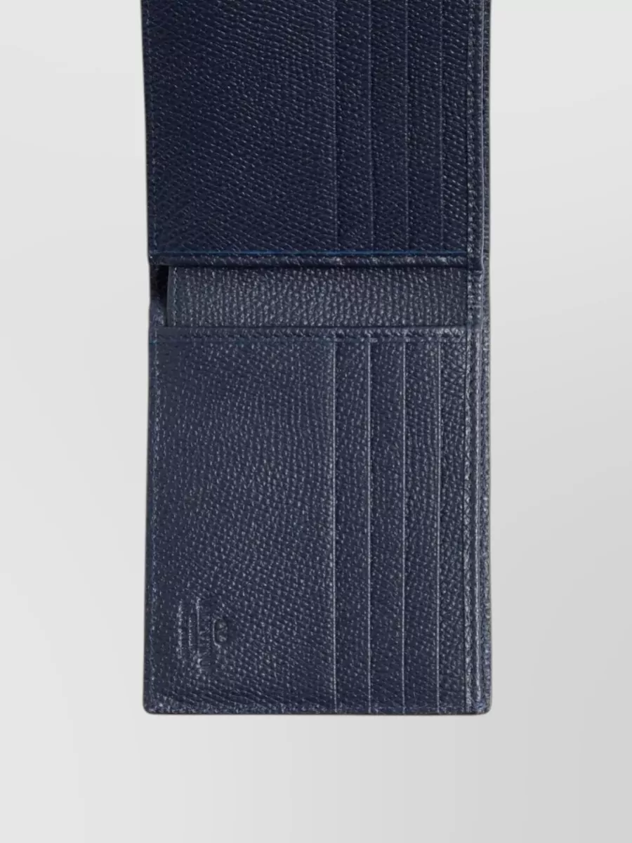 Valentino Garavani Vlogo Signature Grainy Calfskin Cardholder Wallet