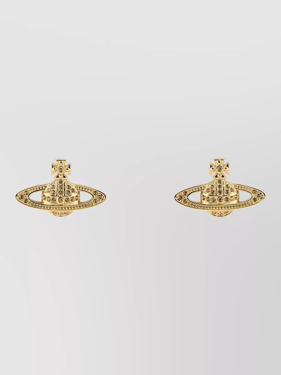 Vivienne Westwood Metal Mini Bas Relief Earrings