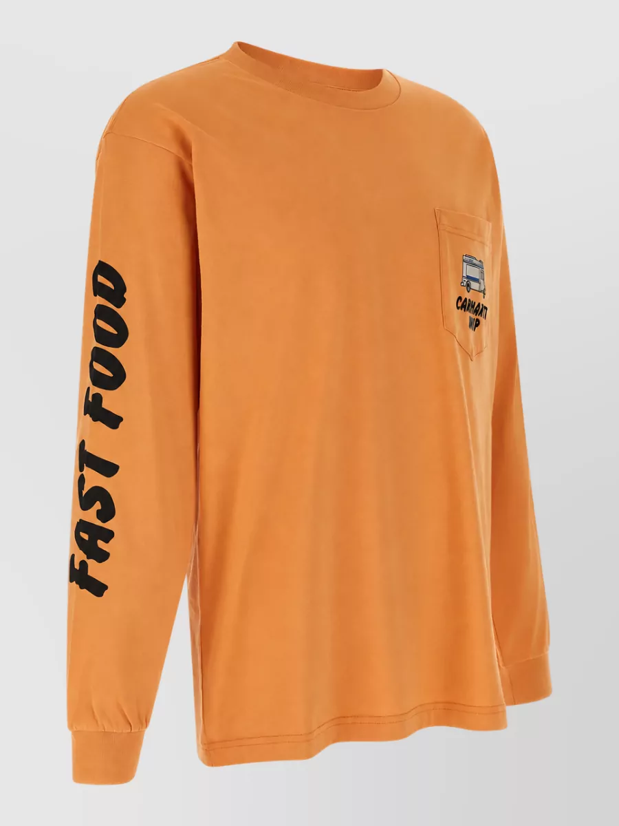 Carhartt Wip Cotton Printed Long-Sleeve T-Shirt