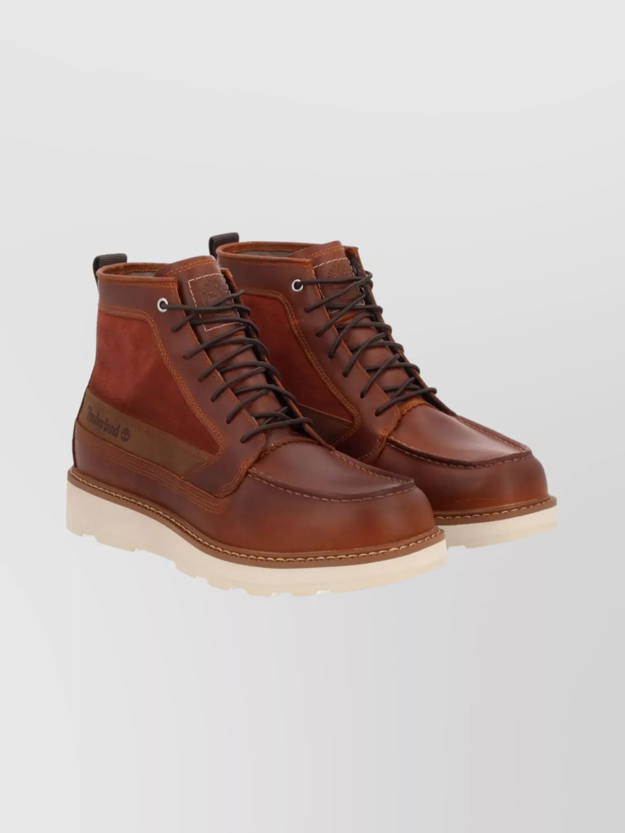 Timberland Stylish Boots With Contrast Stitching And Rubber Sole