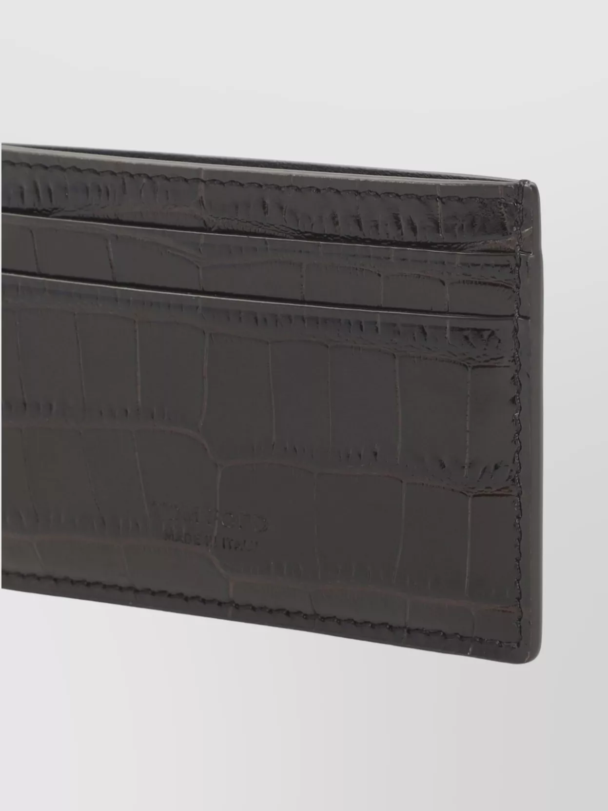 Tom Ford Crocodile Embossed Slim Card Holder