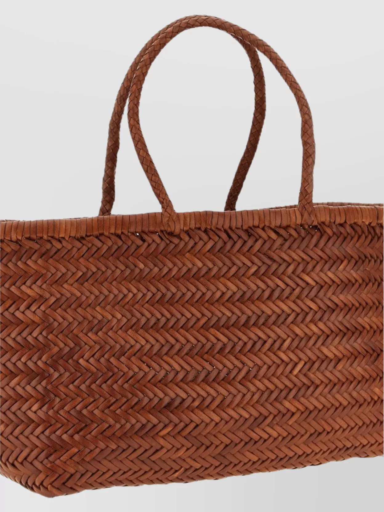 Dragon Diffusion Large Woven Shoulder Bag With Top Handles