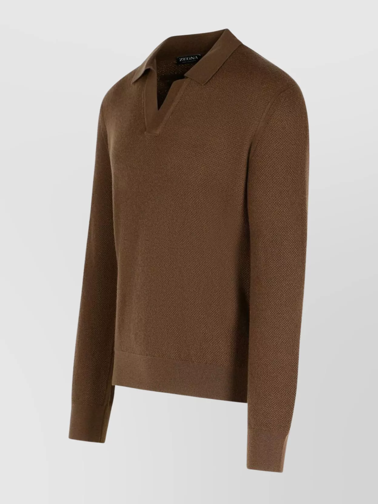 Zegna Cashmere Sweater Collared Design