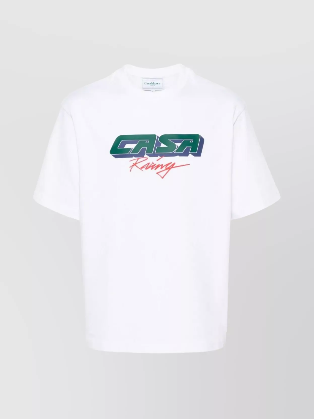 Shop Casablanca Racing 3d Crewneck T-shirt