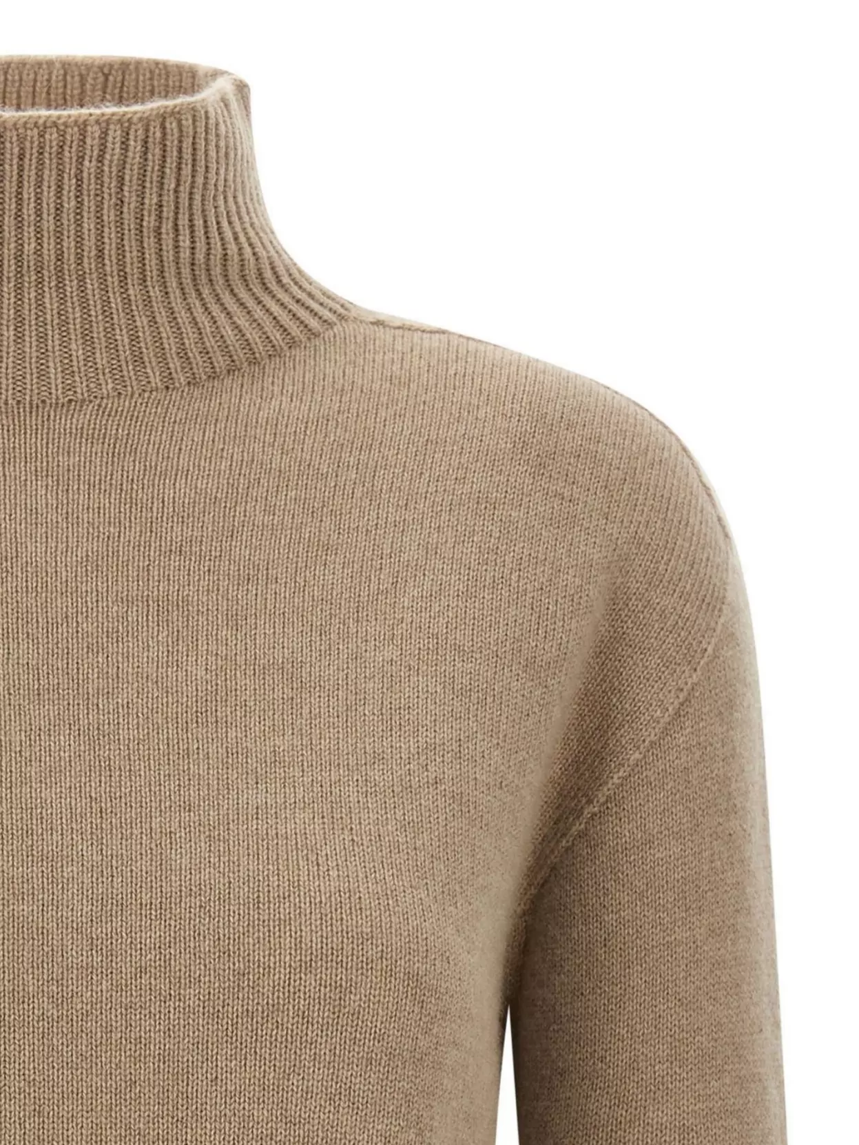 S Max Mara Turtleneck Sweater With Ribbed Cuffs And Hem
