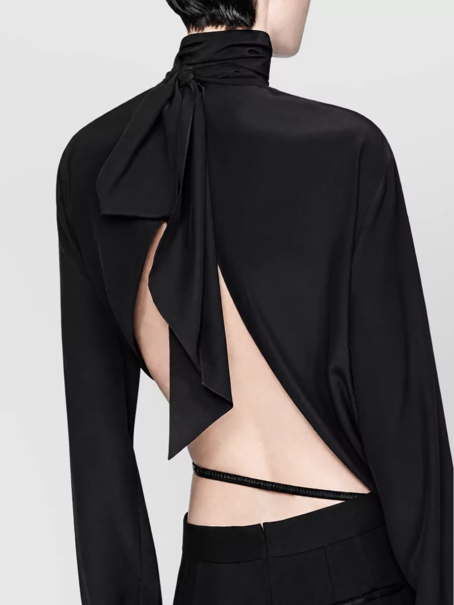 Tom Ford Silk Draped Tuxedo Jumpsuit