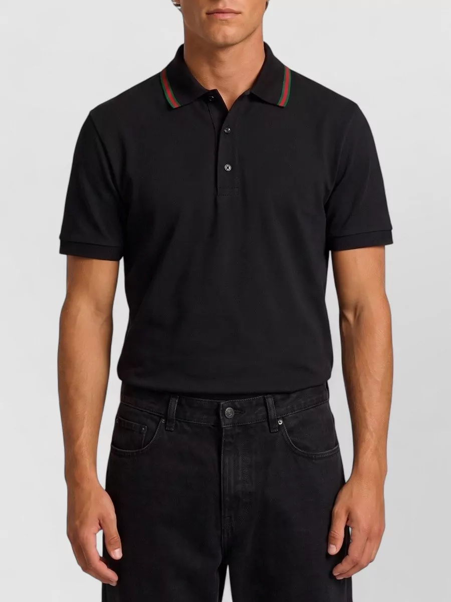 Gucci cotton piqué jersey regular-fit polo shirt