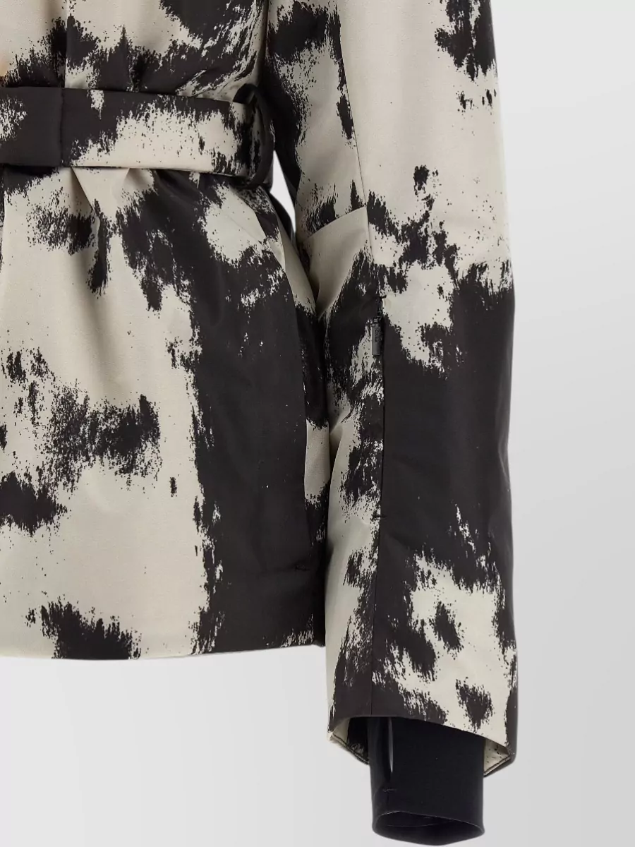 Fendi Belted Hooded Puffer Jacket